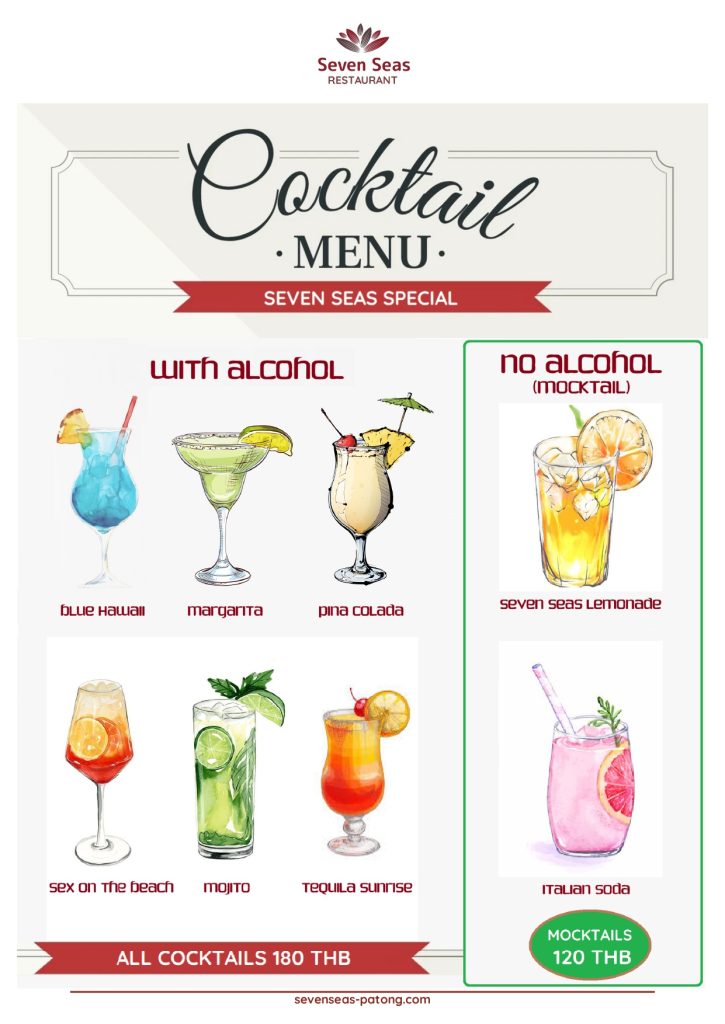Seven Seas Restaurant Menu