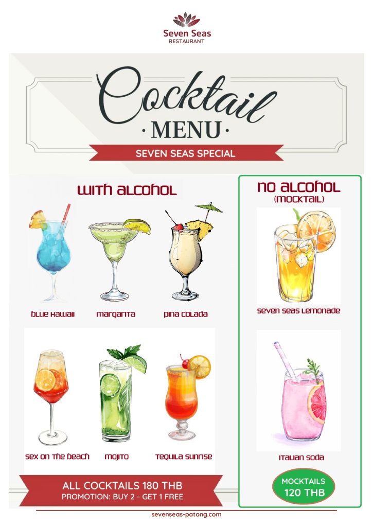 Seven Seas Restaurant Menu